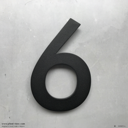 Hausnummer 2D 25cm Handwerklich gefräst