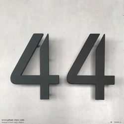 House Number 2D 20cm Artisan Milled