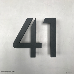 House Number 2D 15cm Artisan Milled