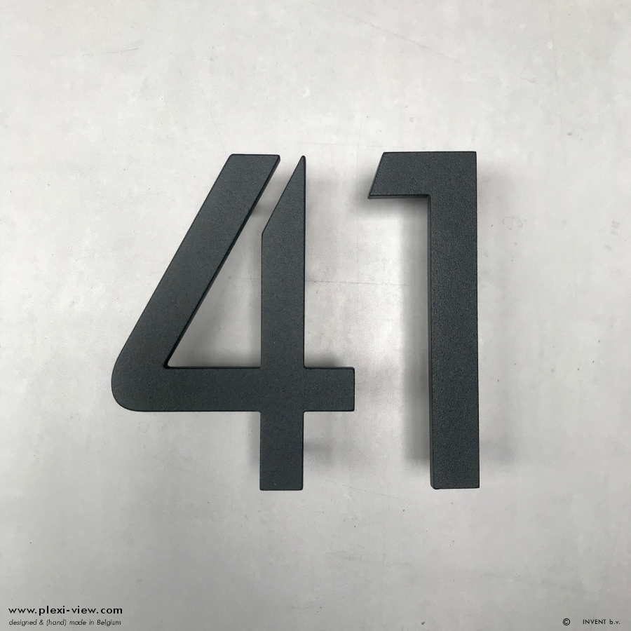 Numero civico 2D 15cm – Fresato artigianalmente