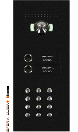 SFERA LUNA+2  pulsantiera videocitofonica di Bticino con tastiera numerica