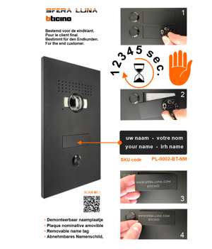 SFERA LUNA1 Call Button Video Parlofonie High-End Bticino