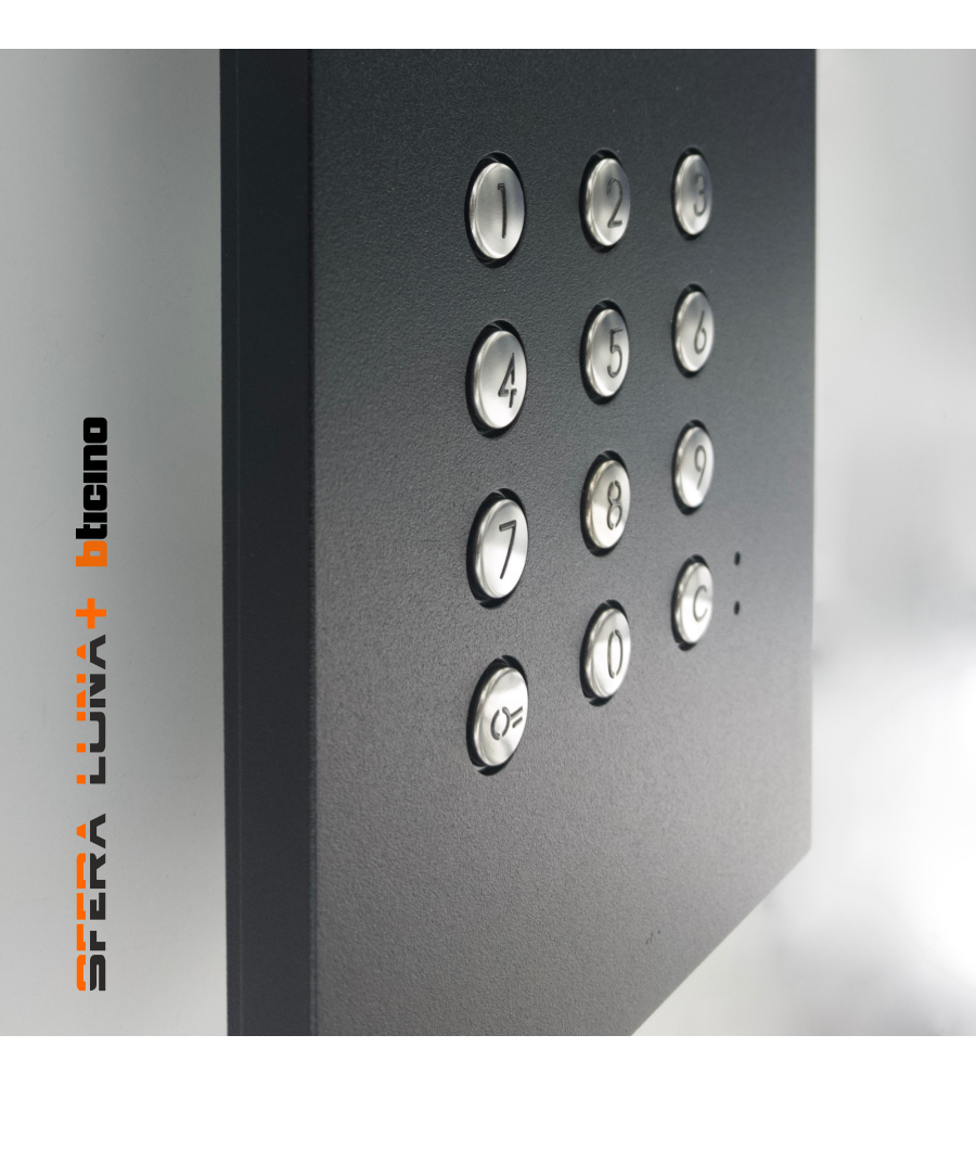 Video Parlofonie SFERA LUNA+2 Push-buttons keypad High-End Bticino