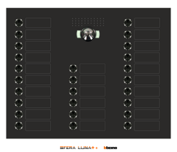 SFERA LUNA+ da 17 → 26 Pulsanti di chiamata per VIDEOCITOFONO Bticino