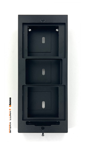 SURFACE MOUNTING BOX | SFERA LUNA | 3 MODULES | BTICINO