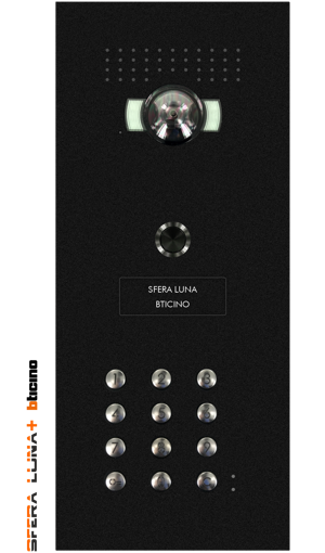 vidéo-parlophonie BTICINO SFERA LUNA+1 clavier à code haut de gamme