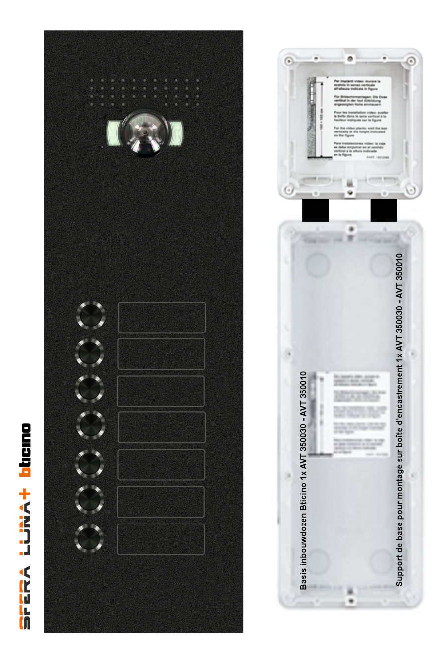 SFERA LUNA+7 Ruftasten VIDEO-SPRECHANLAGEN HIGH-END BTICINO SFERA LUNA+7 Ruftasten VIDEO-SPRECHANLAGEN HIGH-END BTICINO
