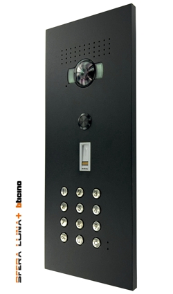 SFERA LUNA+ Frontale per pulsantiera videocitofonica di Bticino con tastiera numerica e numero civico inciso
