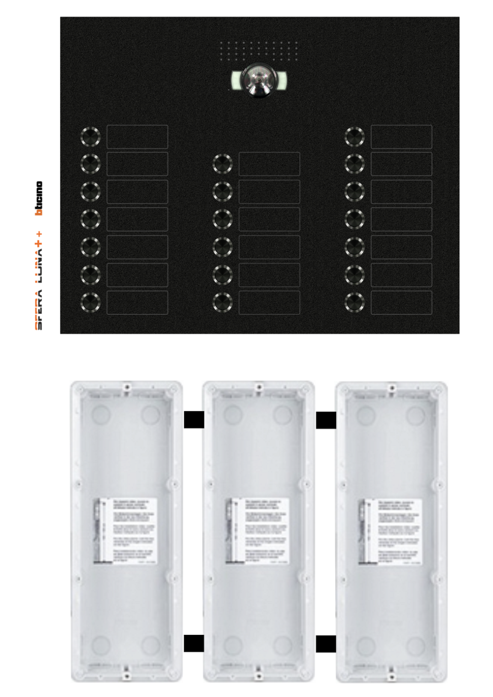 SFERA LUNA+ da 17 → 26 Pulsanti di chiamata ┃ VIDEOCITOFONO Bticino