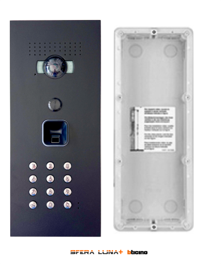 SFERA LUNA EKEY S-LINE Fingerprint reader + Keypad Video entry panel High-End Bticino