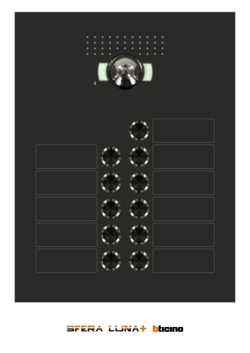 SFERA LUNA+11 boutons de sonnette pour vidéo-parlophonie Bticino
