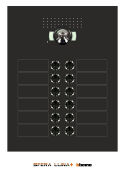 SFERA LUNA BOX 12 boutons de sonnette pour vidéo-parlophonie Bticino