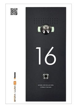 SFERA LUNA+1 Numero Civico LED Frontale per pulsantiera videocitofonica di Bticino