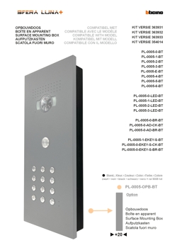 SURFACE MOUNTING BOX | SFERA LUNA | 3 MODULES | BTICINO