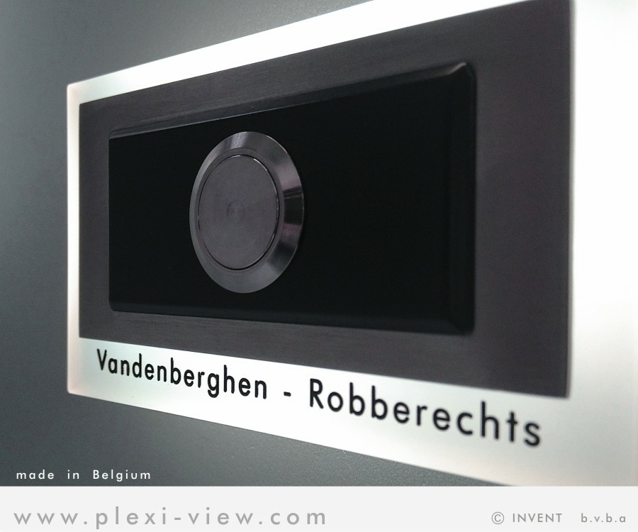 Deurbel Led Design Rechthoekig Naam, ART