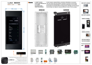 LUNA 5000 Pannello Frontale Premium (per modulo touch Bticino 354000)