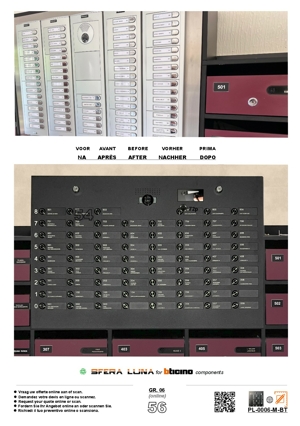 Maßanfertigungsformular ┃ Sfera Luna Paneele für BTicino Video-Türsprechanlage