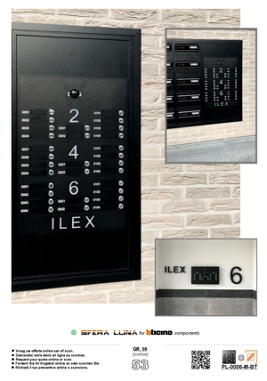 Maßanfertigungsformular ┃ Sfera Luna Paneele für BTicino Video-Türsprechanlage