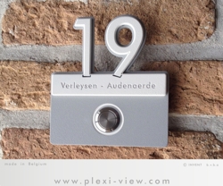 HOUSE SIGN ALUM-SHADOW & DOORBELL 02