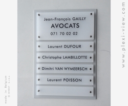 PLAQUE PROFESSIONNELLE DESIGN AVOCATS