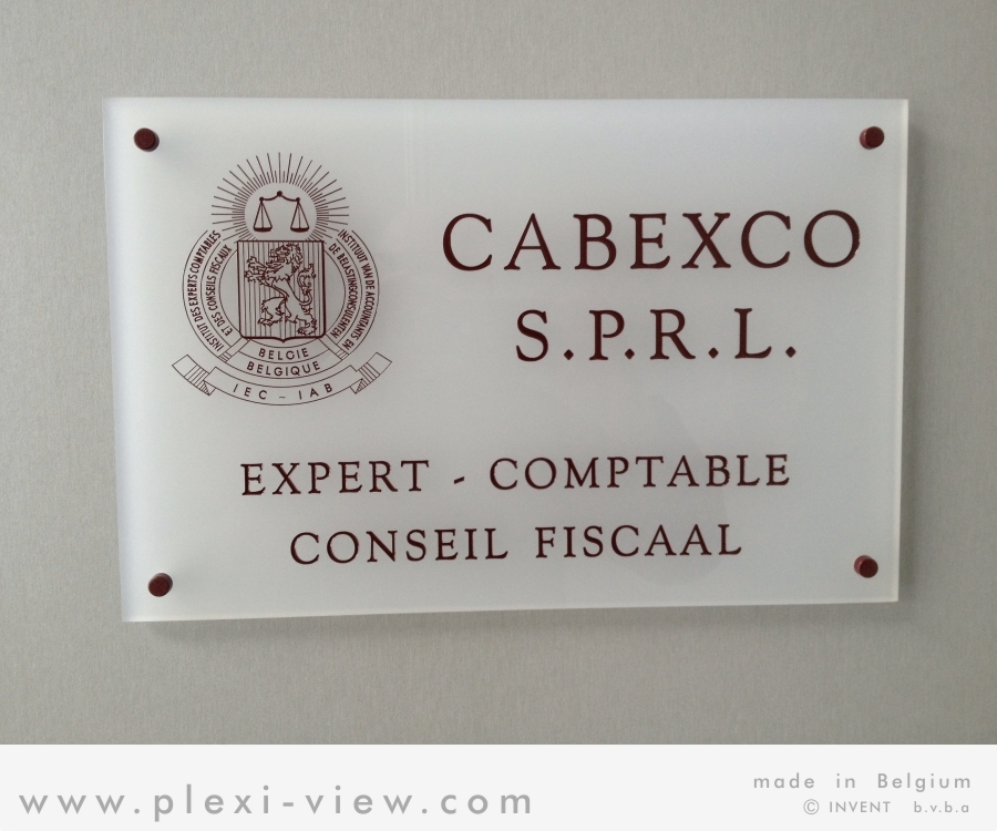 PLAQUE PROFESSIONNELLE DESIGN EXPERT COMPTABLE 