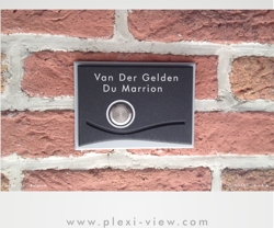 Doorbell with nameplate ANTI GRAFFITI  WAVE