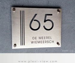 HOUSE SIGN STAINLESS STEEL 316 (20X18)