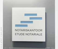 PLAQUE PROFESSIONNELLE Aluminium ANTI GRAFFITI 06 - Plaque de notoriété 